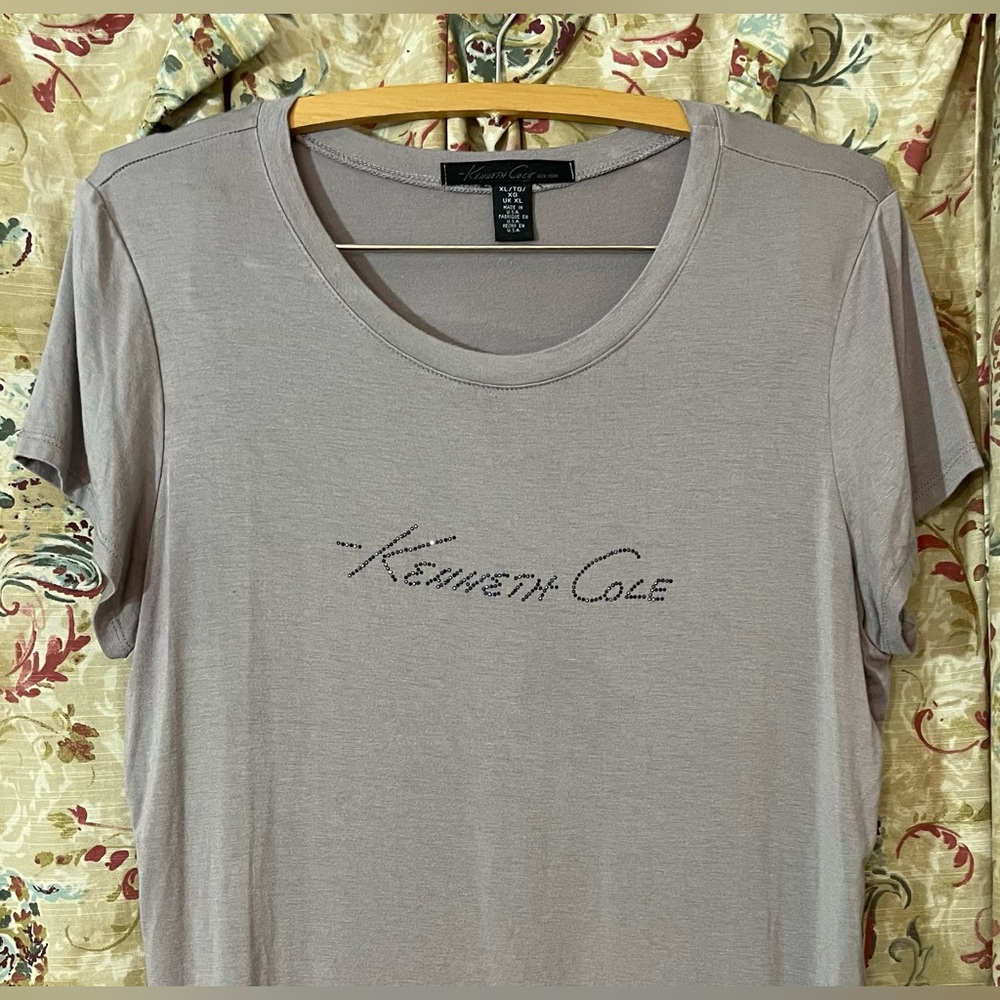 Kenneth Cole Tee-Shirt Grey Short Sleeve T-Shirt Sz XL - Picture 2 of 4